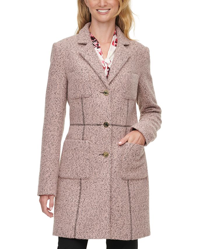 Pink discount topper coat