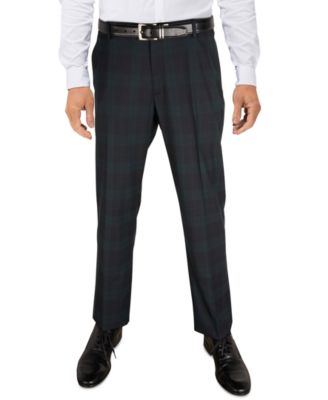 Tommy Hilfiger - Men's Modern-Fit TH Flex Stretch Tartan Dress Pants
