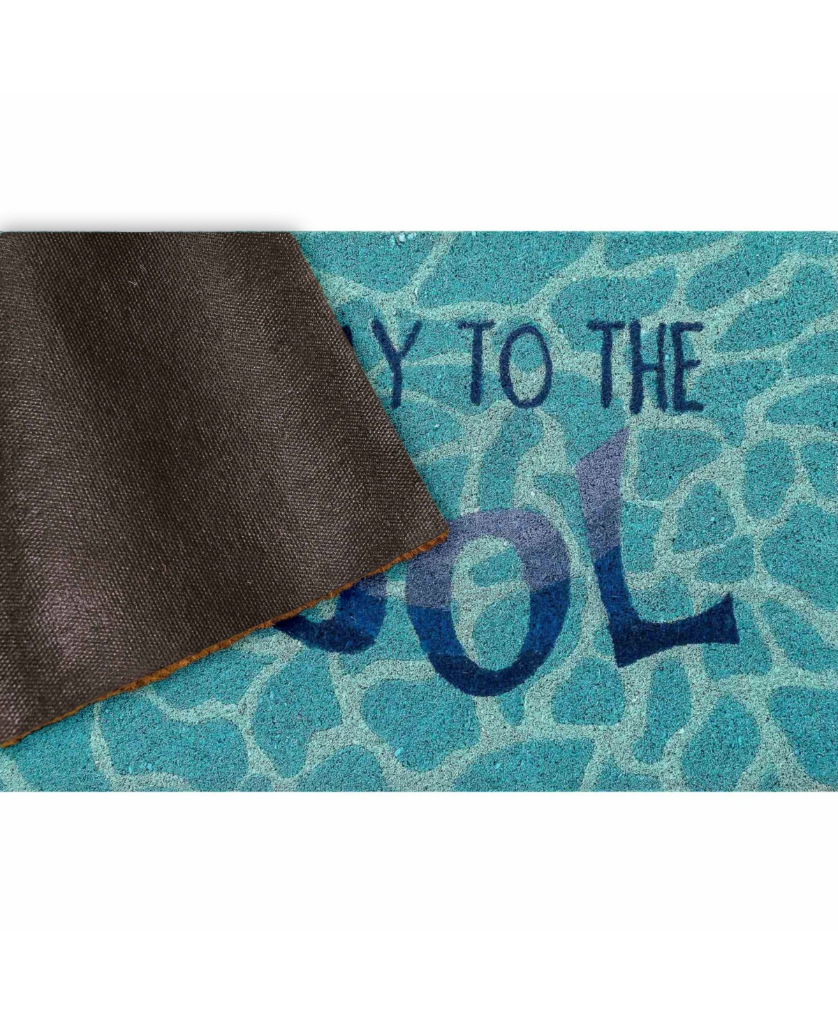 Liora Manne' Natura This Way To The Pool WaterOutdoor Area Rug - Aqua