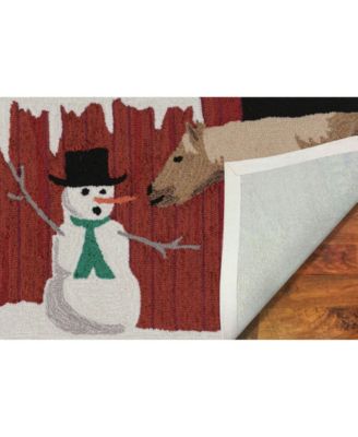 Frontporch Farm To Table Red 2'6" x 4' Outdoor Area Rug