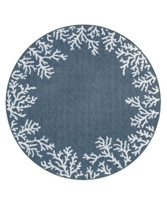 Liora Manne Carmel Coral Border Rug