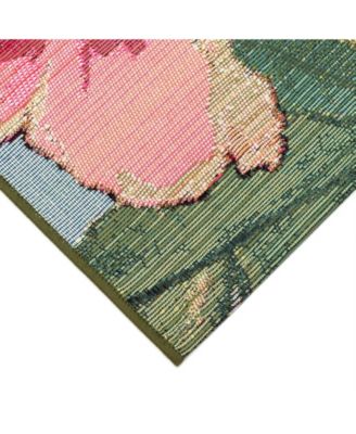Marina Tropical Floral Multi 7'10" x 9'10" Outdoor Area Rug