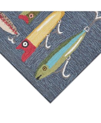 Frontporch Playing Hooky Black and Gray 2' x 3' Outdoor Area Rug