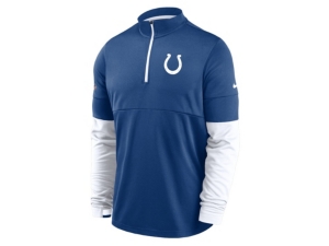 Nike Indianapolis Colts Men's Sideline Half Zip Therma Top