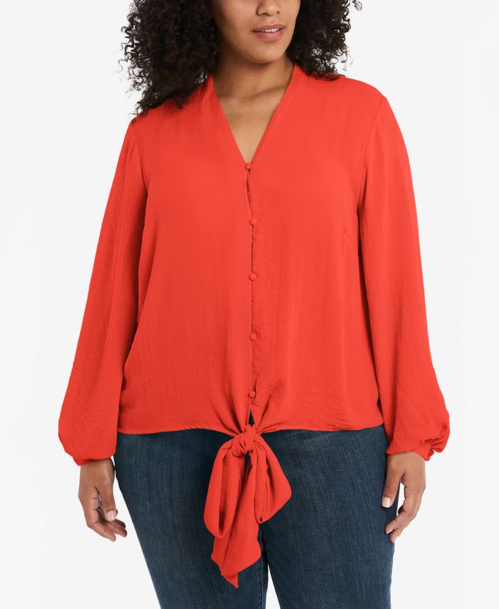 Vince camuto tie front top top