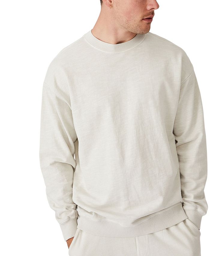 COTTON ON Men's Pigment Dyed Oversized Crew Sweater - Macy's