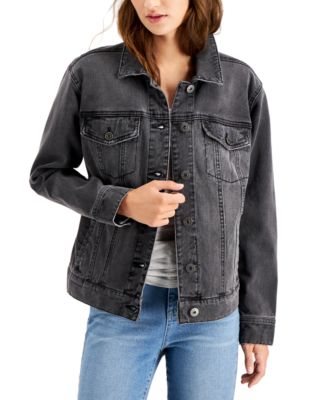 macy's style and co jean jacket