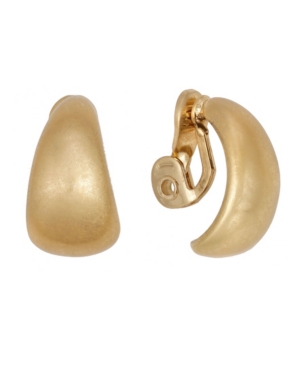 image of The Sak Gold-Tone Button Clip Earrings