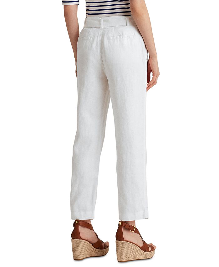 Lauren Ralph Lauren Linen HighRise Pants & Reviews Pants & Capris