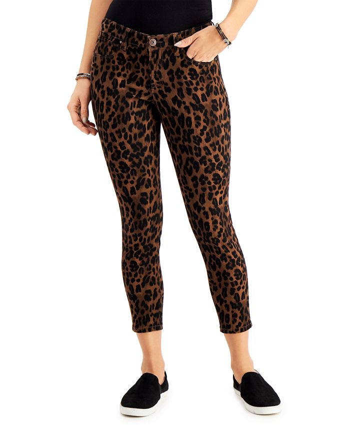 Style & Co Leopard-Print Curvy Skinny Jeans, Created for Macy's - Macy's