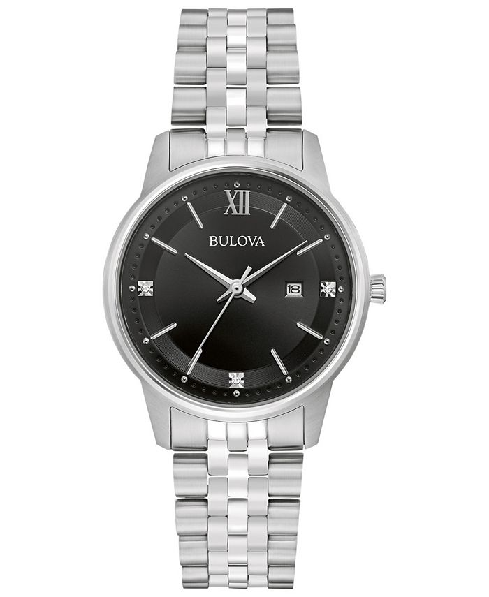 Bulova
 32MM Stainless Steel & Diamond Bracelet Watch main image 1