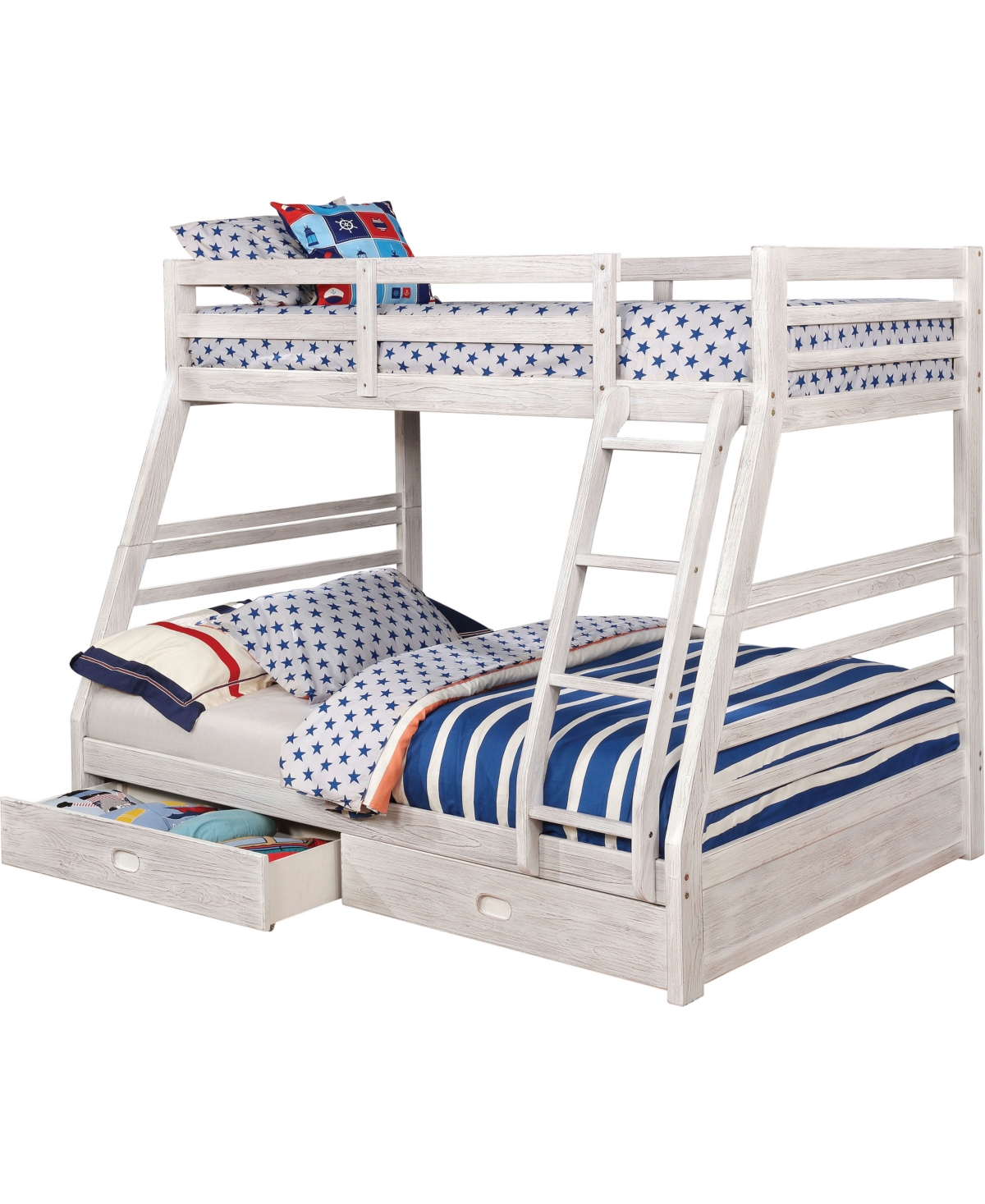 Laudrie Twin Over Full Bunk Bed - Off-White