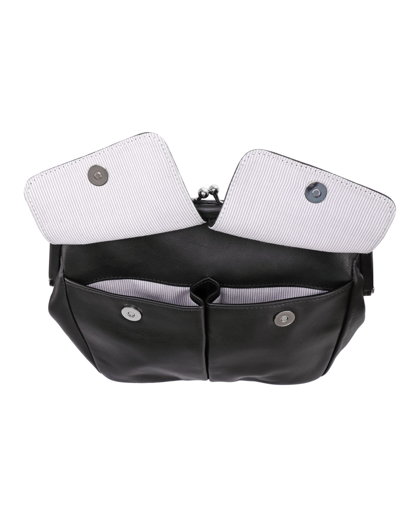 Женская сумка OLD TREND Genuine Leather Pac Shell Crossbody, цвет: Чёрный — фото 3