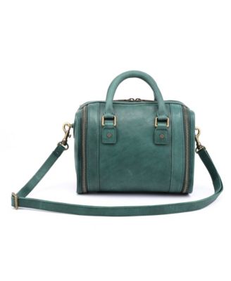 Mini Trunk Leather Top Handle Crossbody Bag