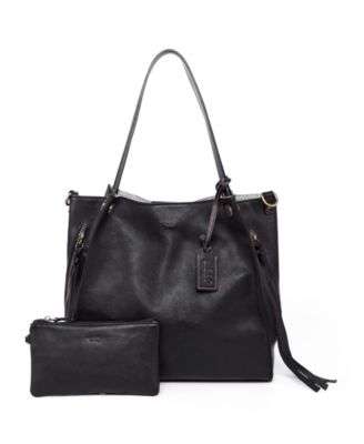 Daisy Large Leather Crossbody Tote Bag