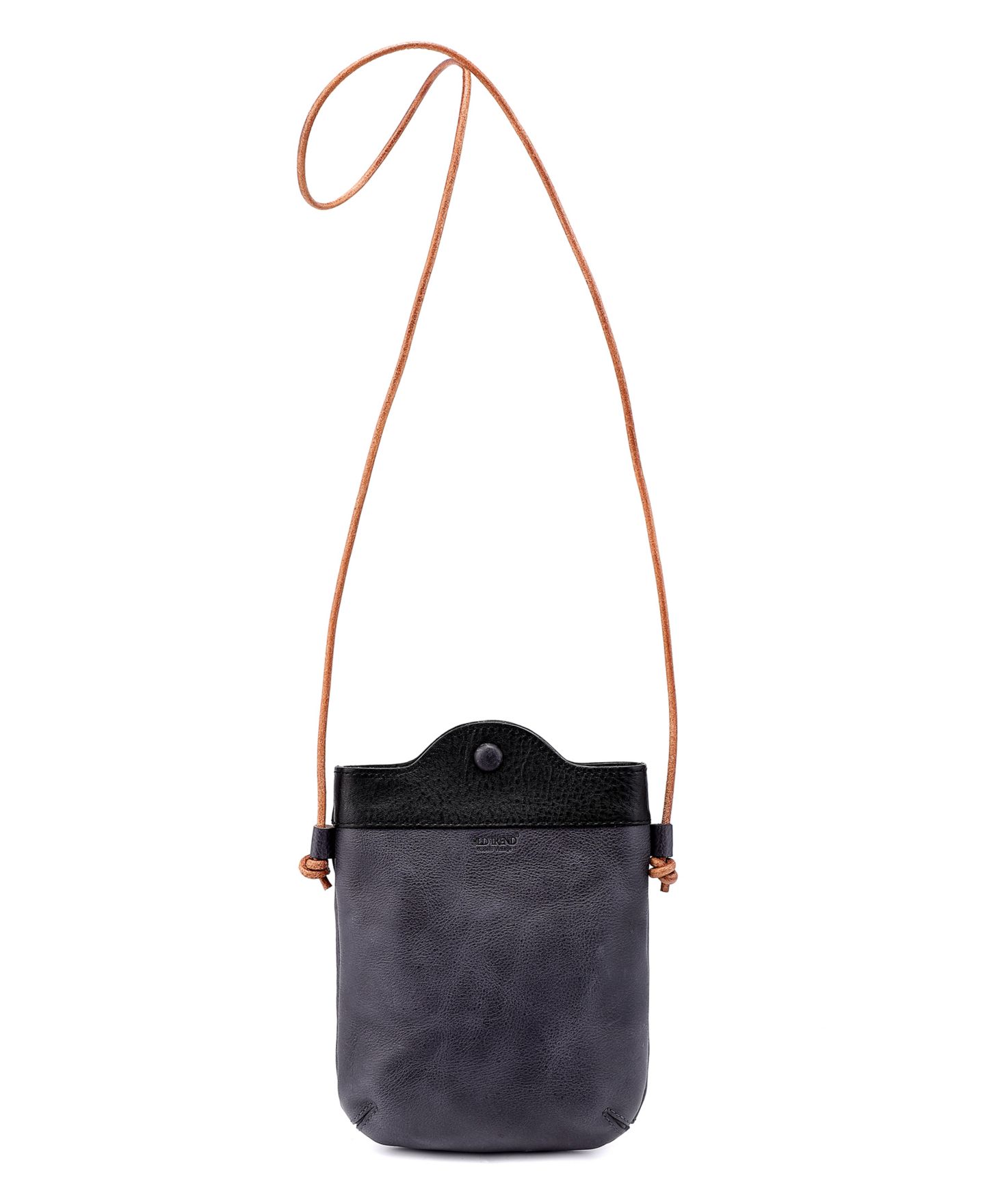 Женская сумка OLD TREND Out West Mini Leather Crossbody, цвет: Чёрный / Серый — фото 5