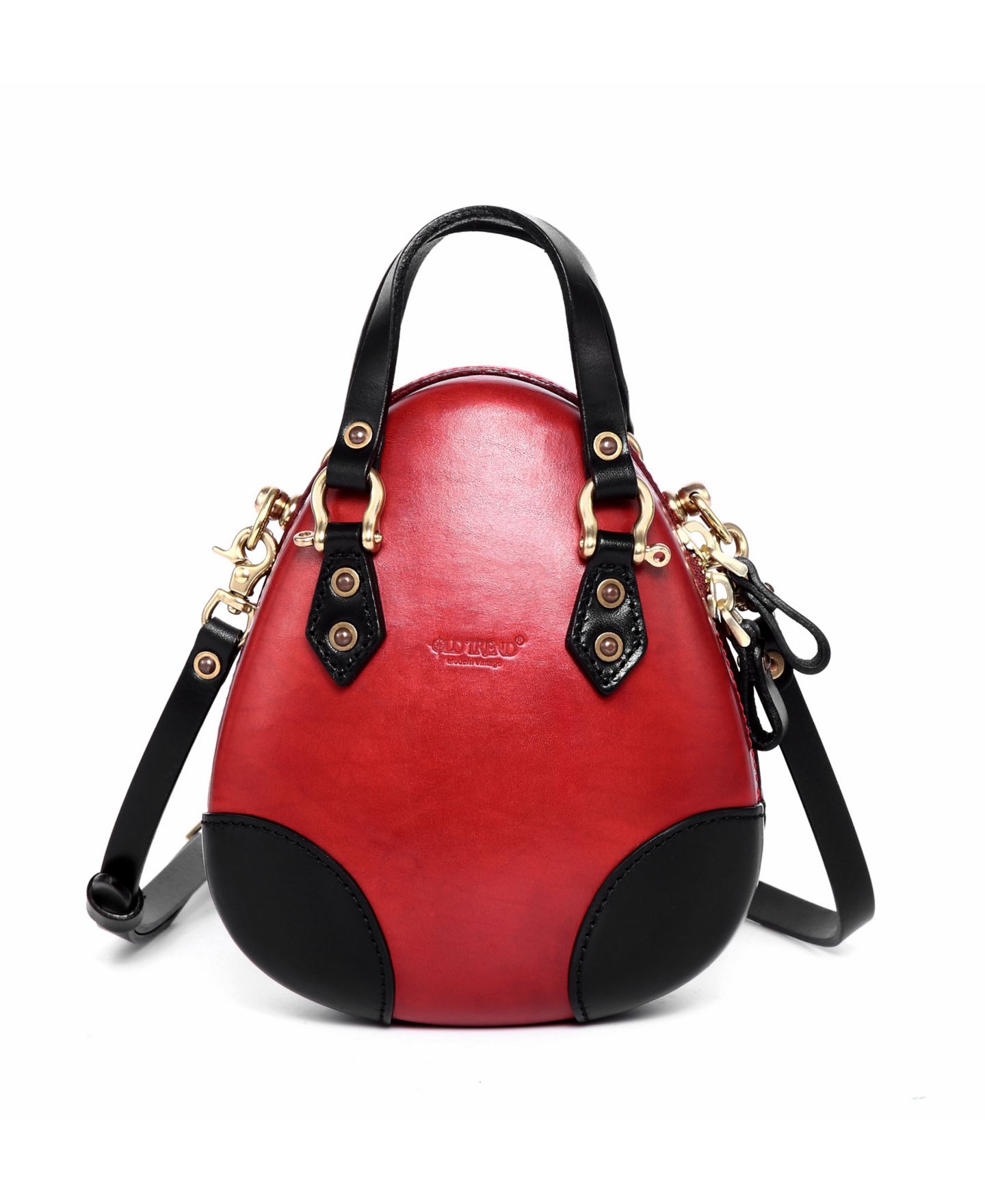 Женская сумка OLD TREND Genuine Leather Fairy Lantern Mini Satchel, цвет: Красный — фото 1