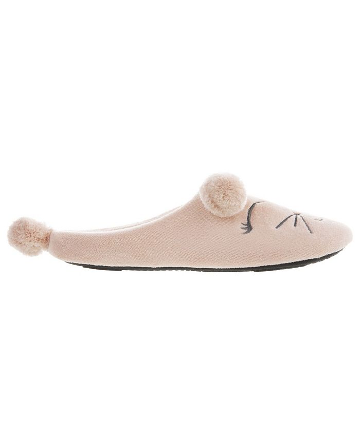 Isotoner Signature Women's Microterry Critter Hoodback Slippers - Macy's