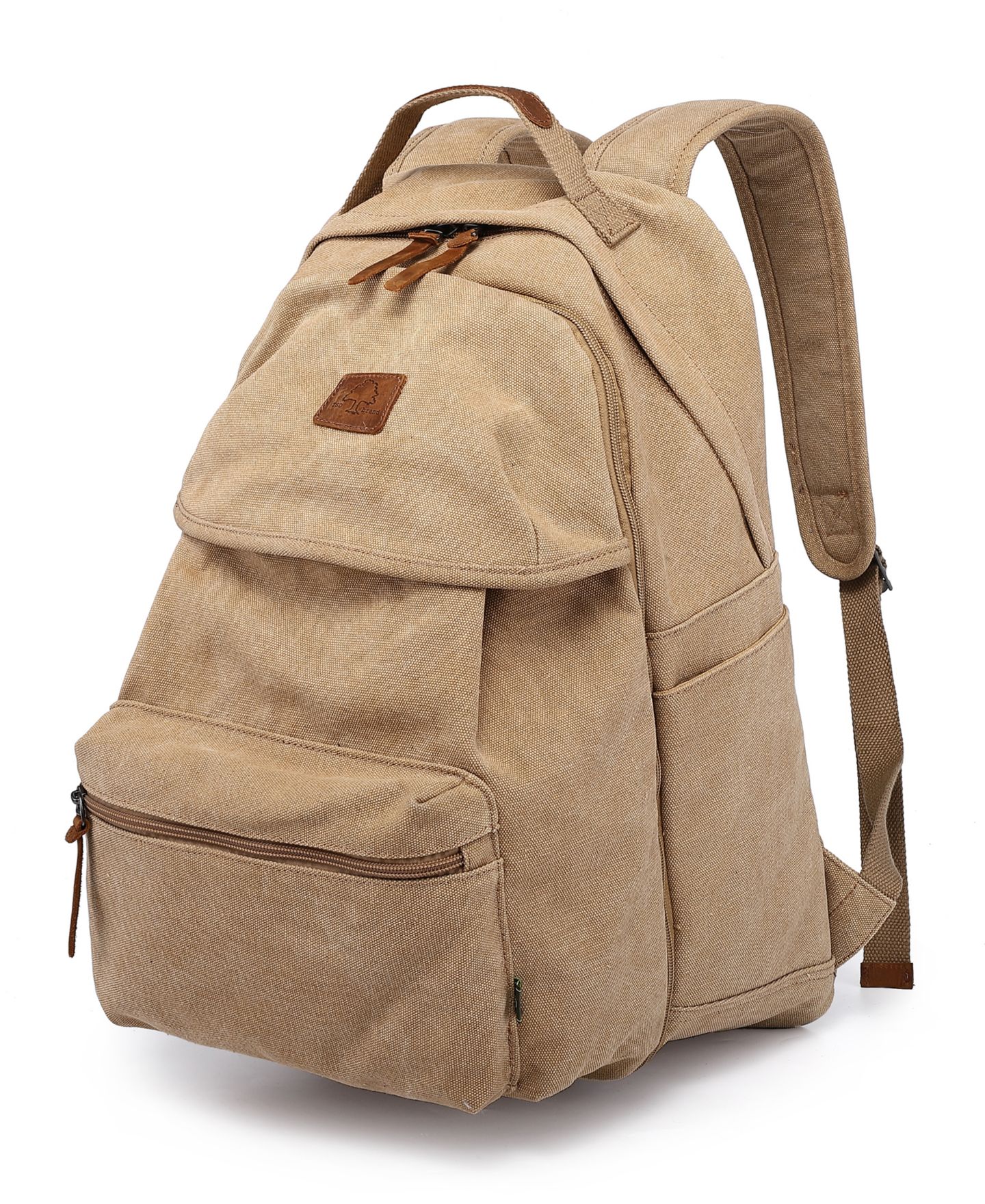 Рюкзак TSD BRAND Trail and Tree Double Canvas Handbag, цвет: Хаки — фото 2