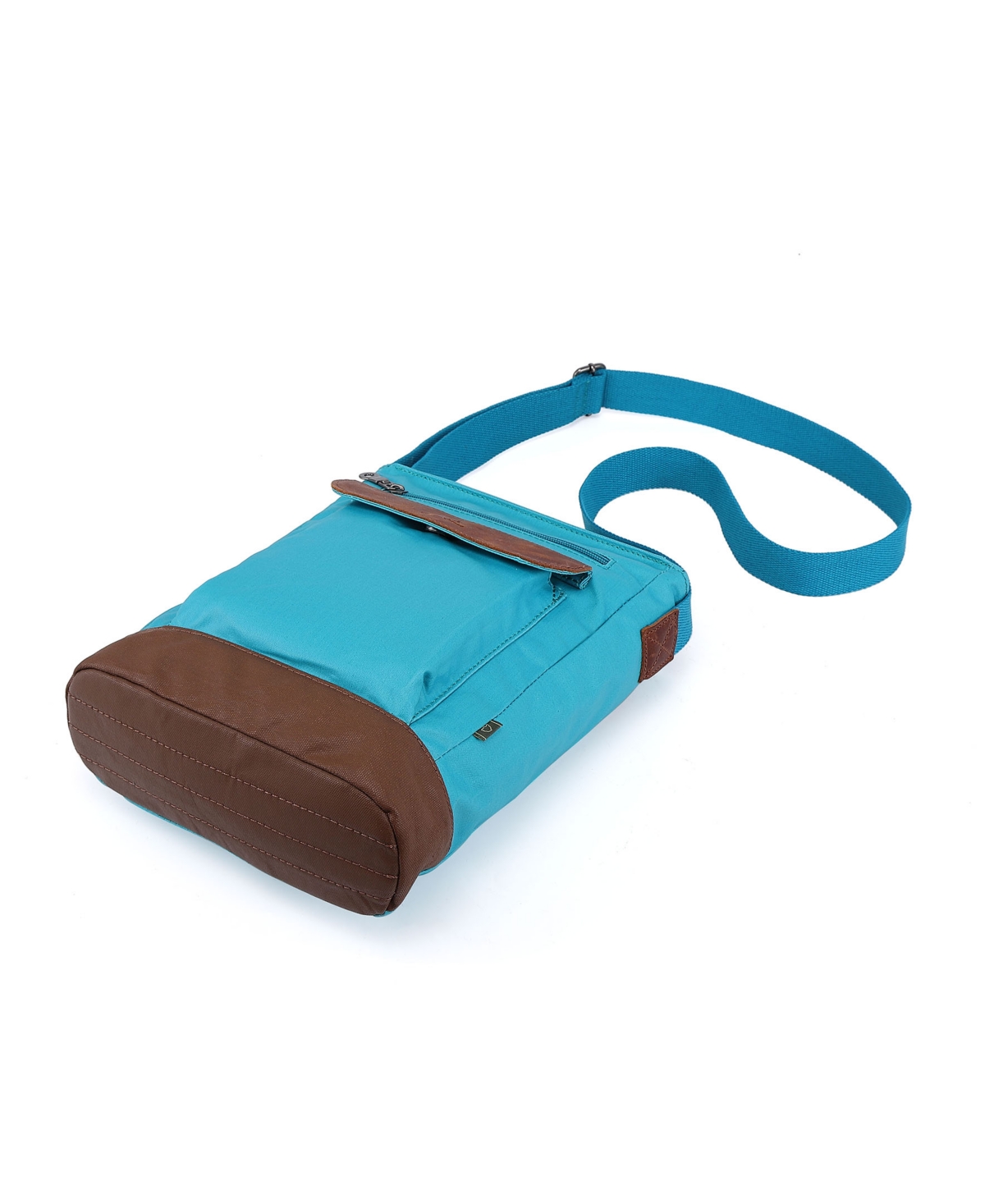 Tsd Brand Urban Light Canvas Crossbody Handbag In Teal
