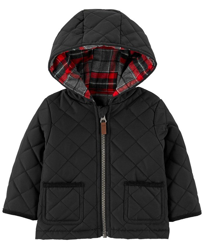 Carter's Baby Boy ZipUp FlannelLined Hoodie Macy's