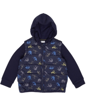 image of Epic Threads Toddler Boys Dinosaur Graphic Hooded Full Zip Jacket
