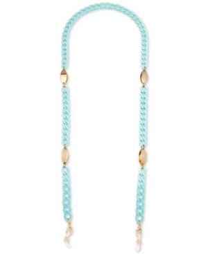 image of Zenzii Gold-Tone & Color-Coated Link Chain Mask Holder