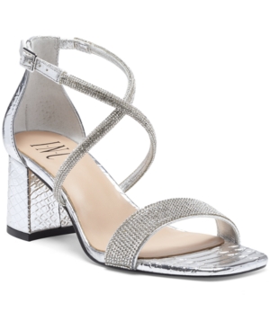 image of Inc Women-s Nerissa Block-Heel Multi-Band Evening Sandals, Created for Macy-s Women-s Shoes