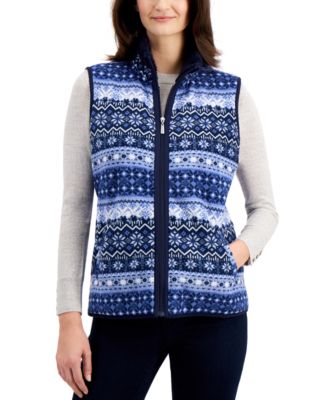 karen scott fleece vest