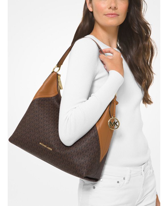 Michael Kors Aria Signature Shoulder Bag & Reviews - Handbags & Accessories - Macy&#39;s