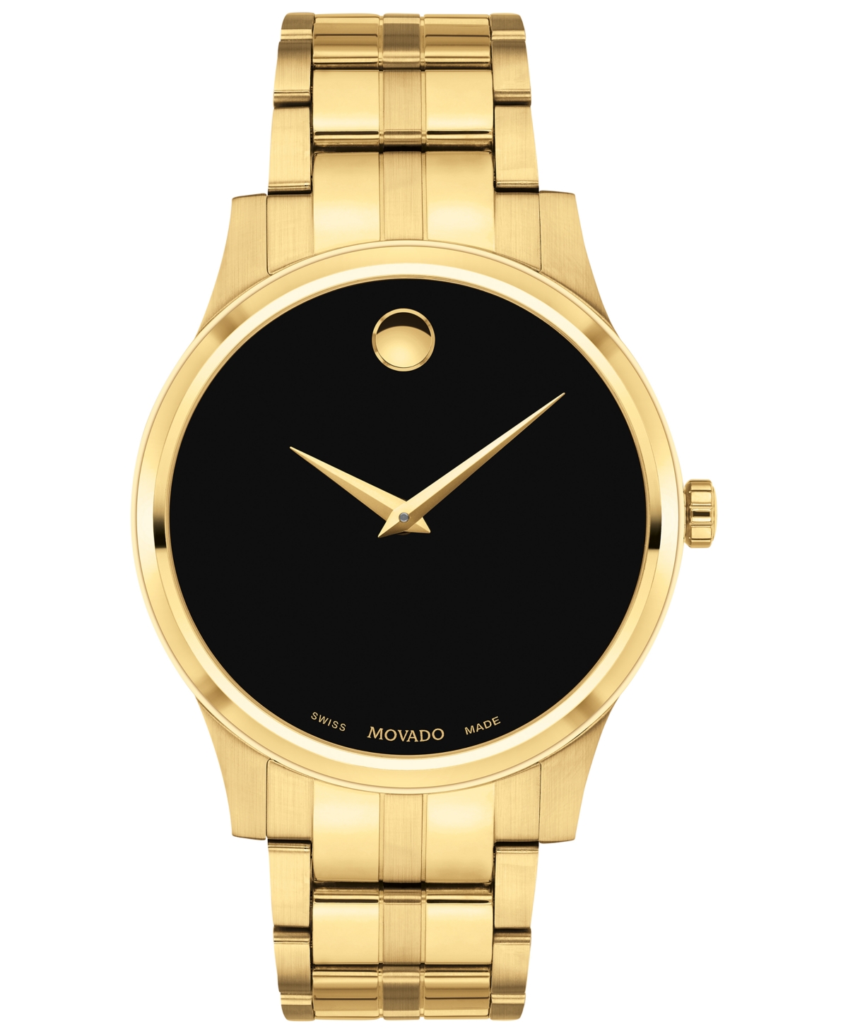 Shop Movado Men's Swiss Gold Pvd Stainless Steel Bracelet Watch 40mm