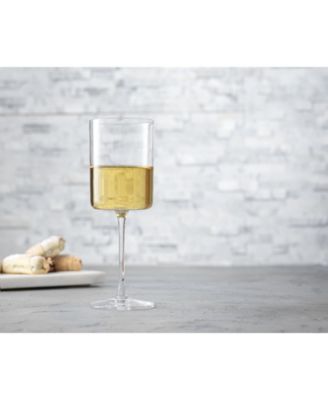 Claire White Wine Glasses, Set of 2