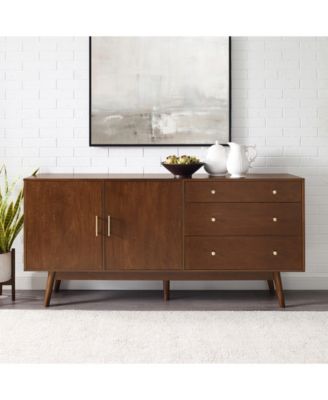 70" Mid century Modern 3 Drawer, 2 Door Sideboard