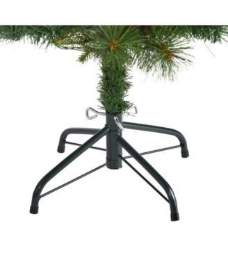 Mixed Pine Artificial Christmas Tree with 100 Clear LED Lights, Pine Cones and Berries