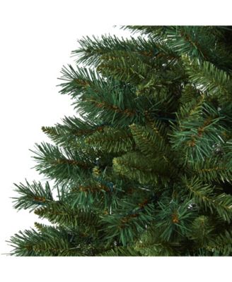 Rocky Mountain Mixed Pine Artificial Christmas Tree with 300 LED Lights