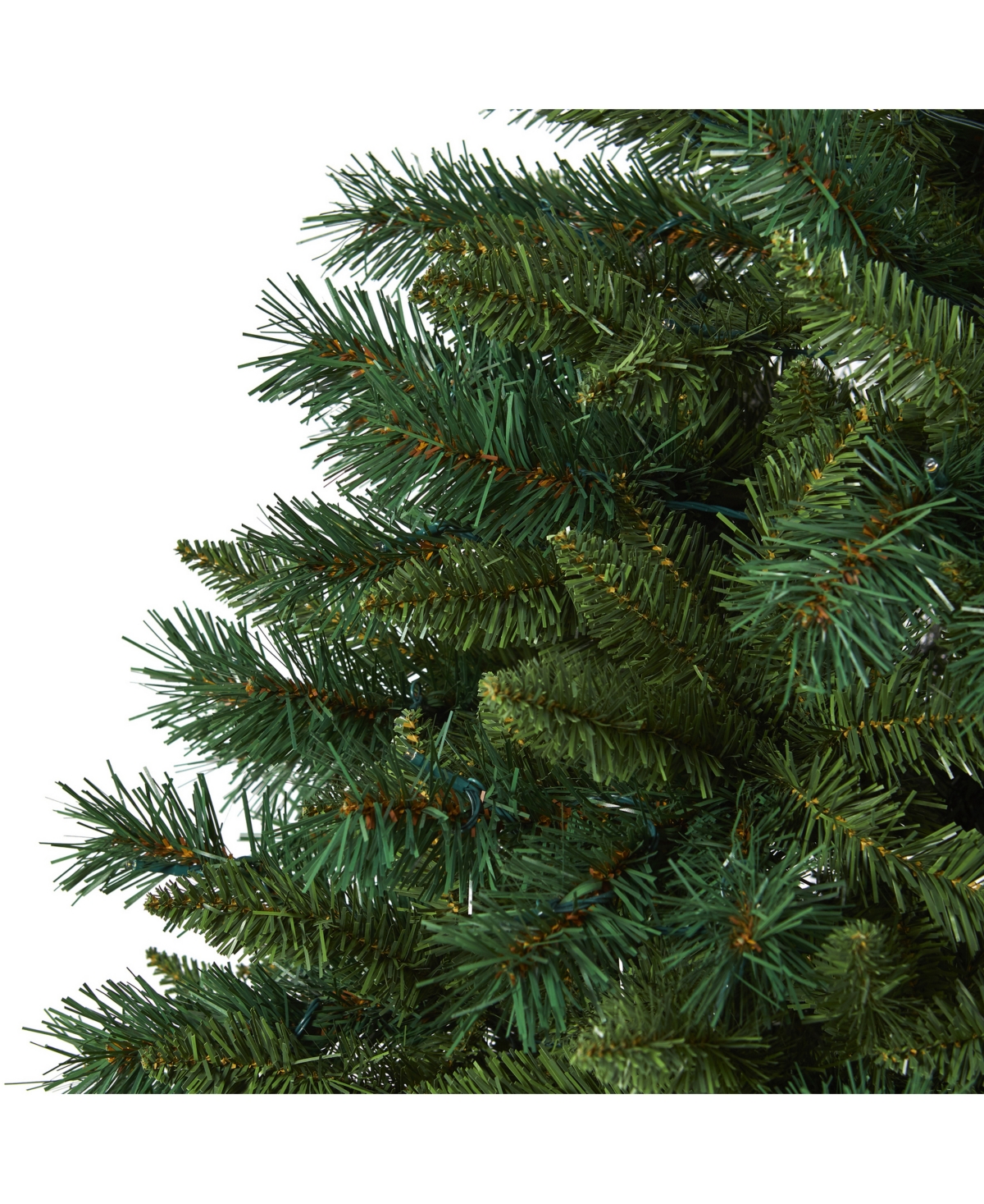 Nearly Natural Rocky Mountain Mixed Pine Artificial Christmas Tree with 300 Led Lights