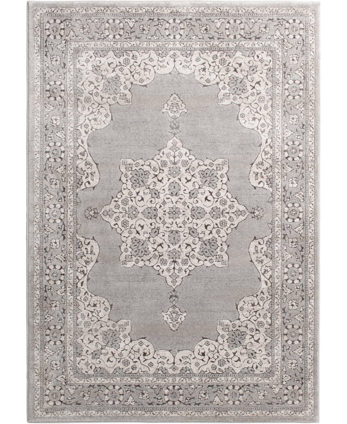 Portland Textiles Alexia Glint 7'10in x 10'10in Area Rug - Gray