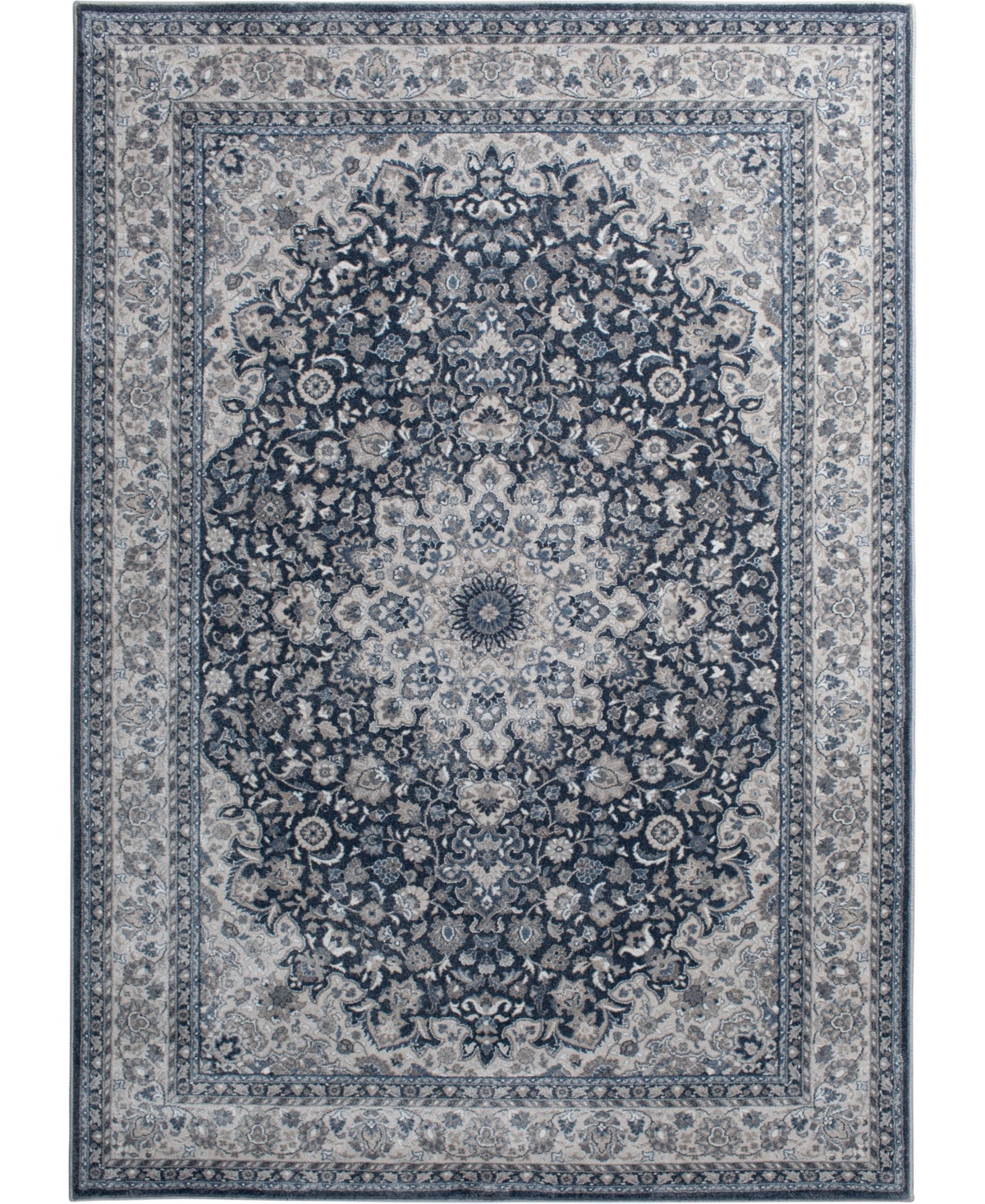 Portland Textiles Alexia Alegria Blue 5'3in x 7'7in Area Rug - Blue