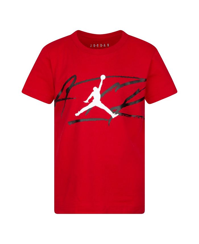 Jordan Big Boys 8-20 Short Sleeve Flight Essentials Jump Man Jersey T-Shirt