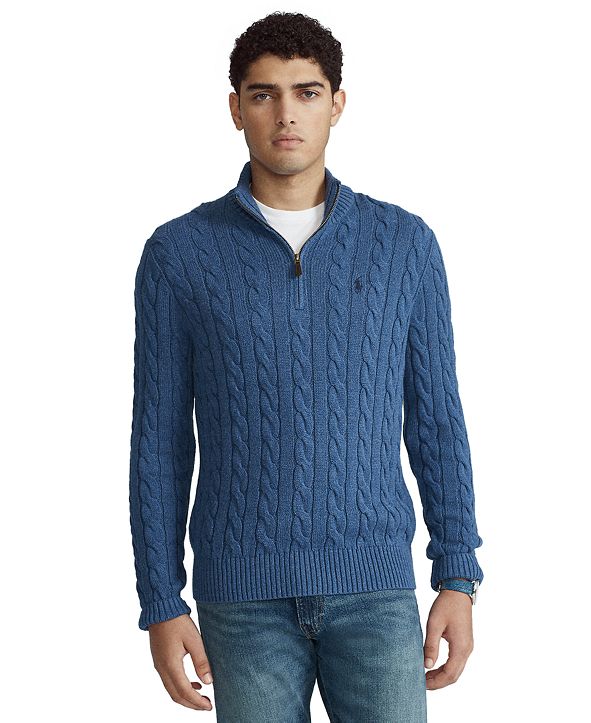 Polo Ralph Lauren Men's Cable-Knit Cotton Sweater ...