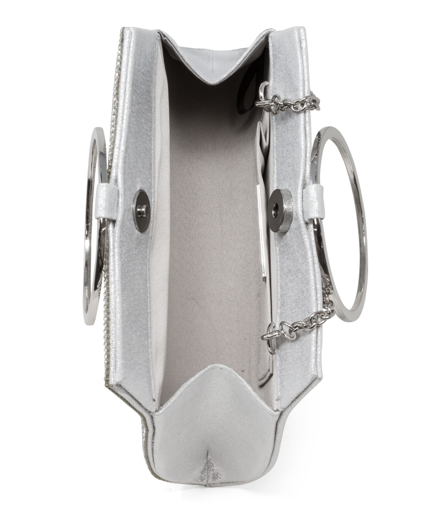 Женский клатч I.N.C. International Concepts Brynnn Bangle Clutch, цвет: Серебряный — фото 4