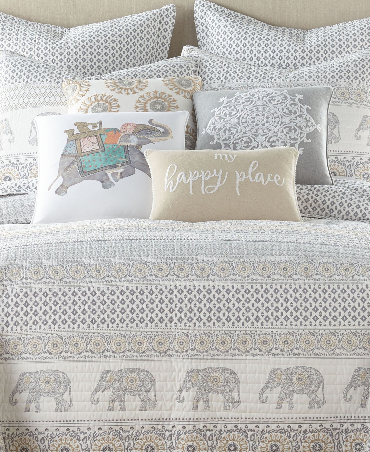 Levtex Nacala Elephant Safari 3-Pc. Quilt Set, King