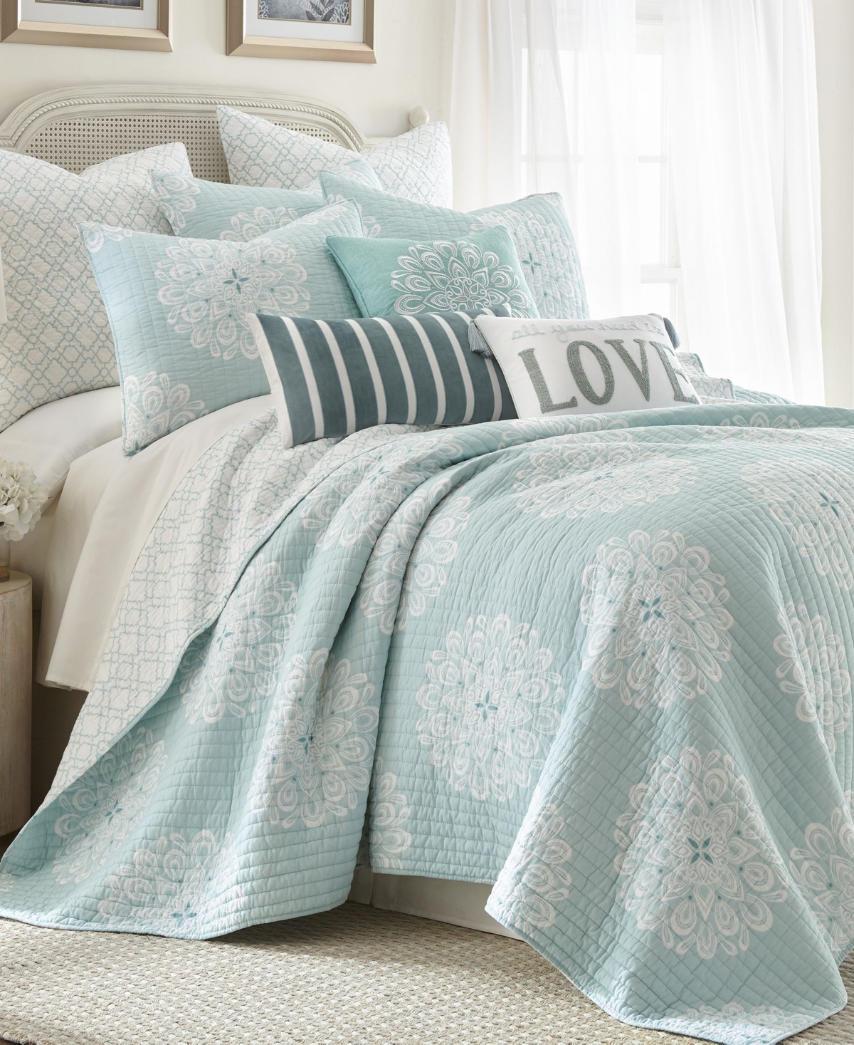 Levtex Lara Spa Love Pillow,