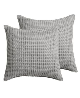 Home Mills Waffle 2-Pc. Sham Set, European