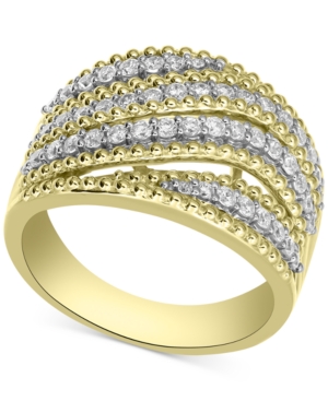 image of Diamond Swirl Statement Ring (3/4 ct. t.w.) in 14k Gold