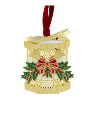 Timeless Nativity Scene in Manger Glass Ball Christmas Ornament 3.25