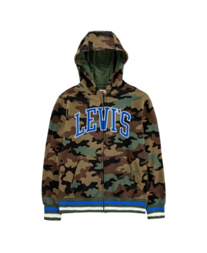 image of Levi-s Big Boys Fleece Full-Zip Hoodie