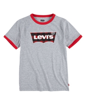 image of Levi-s Batwing Logo Big Boys Ringer T-shirt