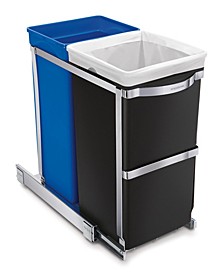 Under-the-Counter 35 Liter Pull Out Dual Recycler Trash Can