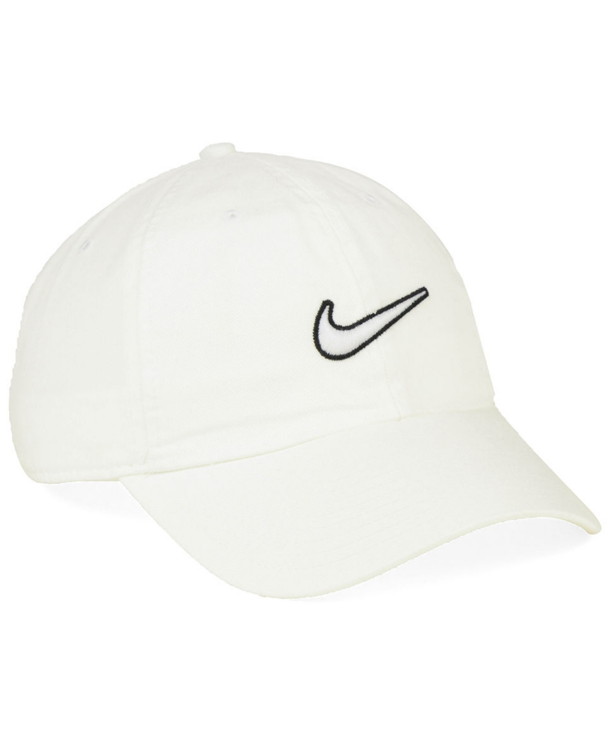 Shop Nike Heritage Essential Swoosh Cap In White,white